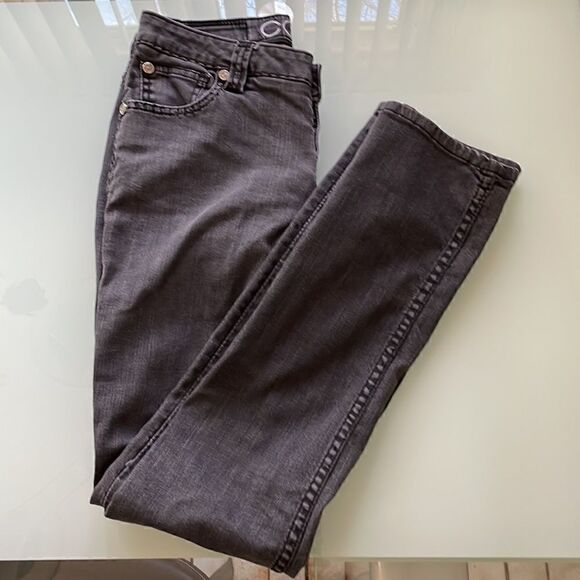 Coogi jeans 7/8 grey bided back pockets stretchy - Picture 10 of 12